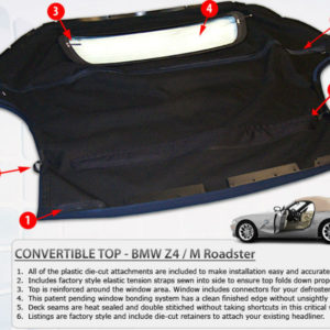 BMW Z4 Convertible Top Stayfast 2003-2008 M Roadster-0