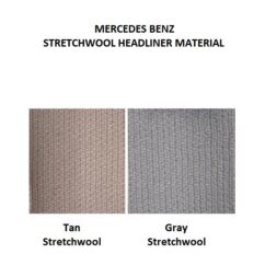 Mercedes Benz W180/128 1956-1960 220S, 220SE, Cabriolet Headliner Assembly (Convertible) Stretch wool material as original