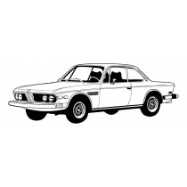 BMW 2000CS, 2000C, 2.5CS, 2800CS, 3.0CS, 3.0CSi 1965-1976 Rear Leather Seat Set -0