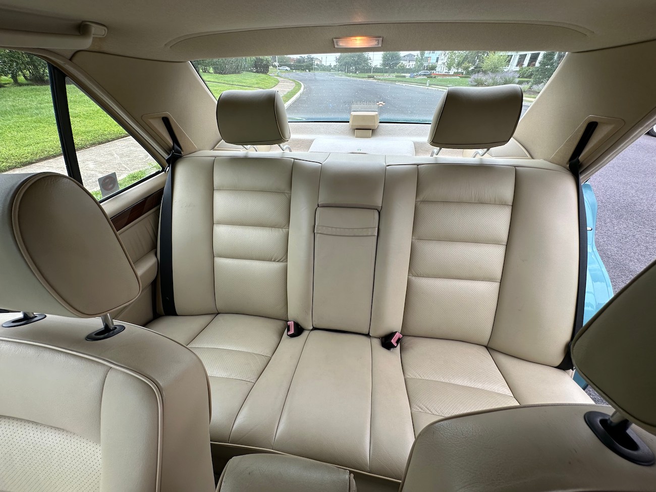 MERCEDES BENZ W124 260E 300CE E320 E300 E420 400E 1986 96 COUPE SEDAN CONVERTIBLE LEATHER REAR SEAT COVERS German Auto Tops