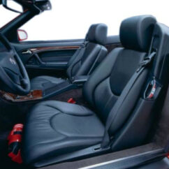 Mercedes Benz R129 1990-UP 300SL, 350SL, 600SL, SL320, SL500, SL600, Front Seat Covers w. Headrests, MB Vinyl